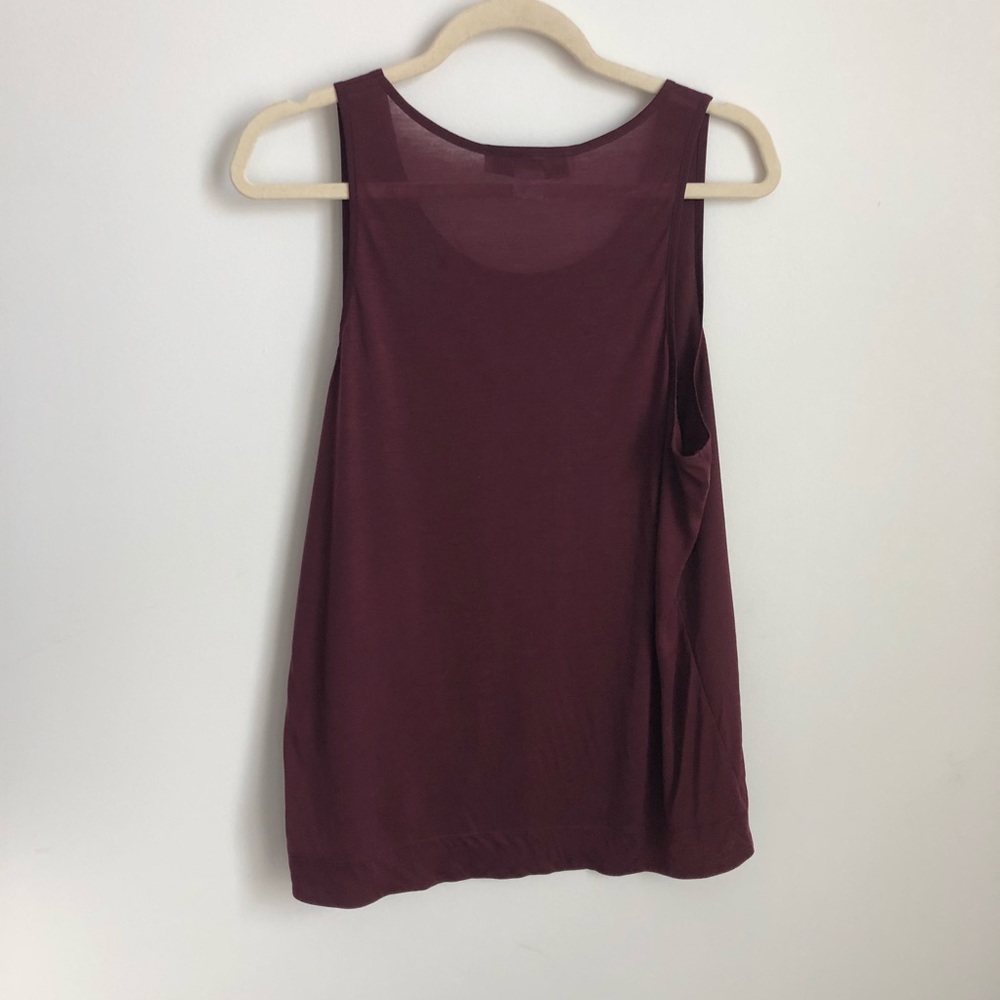 Maroon French Connection Tank Top - Picture 4 of 6